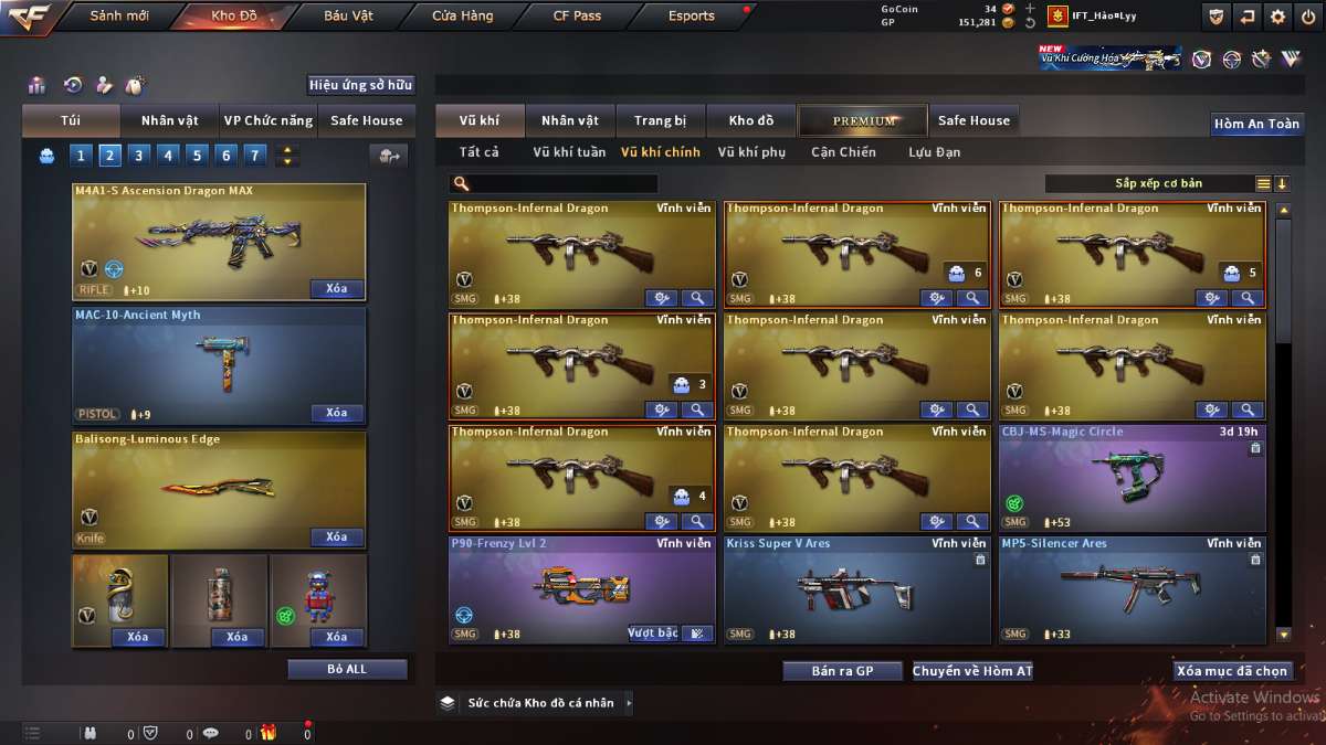 shop acc cf uy tin gia re